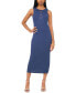 ფოტო #1 პროდუქტის Women's Lace-Up Cotton Bodycon Midi Dress