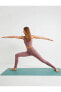 Yüksek Bel Spor Yoga Taytı Dikişsiz Örme Kumaş Slim Fit
