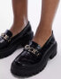 Женские лоферы Topshop Lacey Loafer in Schwarz mit dicker Sohle Черный, 40 - фото #2