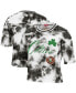 Women's Black and White Boston Celtics Hardwood Classics Tie-Dye Cropped T-shirt