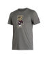 Фото #3 товара Men's Gray Mississippi State Bulldogs Basics Heritage Tri-Blend T-shirt