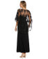 ფოტო #2 პროდუქტის Women's Embellished-Capelet Gown