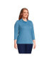 Фото #2 товара Plus Size 3/4 Sleeve Light Weight Jersey Cowl Neck Top