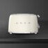 Фото #7 товара SMEG toaster TSF03CREU (Cream) - 4 slice(s) - Cream - Steel - Buttons - Level - Rotary - 50's Style - China