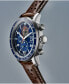 ფოტო #5 პროდუქტის Eco-Drive Men's Chronograph Brycen Chestnut Brown Leather Strap Watch 44mm