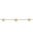 Diamond Flower Link Bracelet (1/6 ct. t.w.) in Gold Vermeil, Created for Macy's