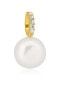 Фото #1 товара Beautiful yellow gold pendant with pearl 14/621.302ZIR