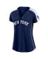 Women's Navy, White New York Yankees True Classic League Diva Pinstripe Raglan V-Neck T-shirt