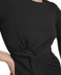 ფოტო #4 პროდუქტის Women's Bell-Sleeve Twist Sheath Dress