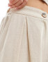 Фото #4 товара Reclaimed Vintage mensy wide leg trouser in linen look