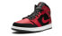 Фото #4 товара Кроссовки Nike Air Jordan 1 Mid Reverse Bred (Красный, Черный)
