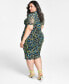 Фото #2 товара Платье для полных модное из сетки Nina Parker