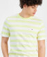 Men's Textured Stripe T-Shirt Tulip Yell, L - фото #3