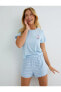 Фото #5 товара Пижама Koton Embroidered Fit Short Pajamas