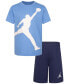 ფოტო #1 პროდუქტის Little Boys Jumbo Jumpman T-shirt and Shorts, 2 Piece Set