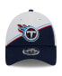Фото #4 товара Men's White, Navy Tennessee Titans 2023 Sideline 9FORTY Adjustable Hat