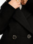 Фото #6 товара Pimkie oversized wool mix coat in black