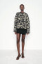 SNAKESKIN PRINT PUFFER JACKET