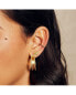 ფოტო #2 პროდუქტის Bold Spirit Gold Hoop Earrings