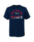 ფოტო #1 პროდუქტის Big Boys Navy New England Patriots Halftime T-shirt