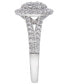 ფოტო #4 პროდუქტის Diamond Multi-Layer Halo Engagement Ring (1 ct. t.w.) in 14k White Gold