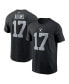Фото #2 товара Men's Davante Adams Black Las Vegas Raiders Player Name and Number T-shirt
