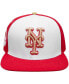 Фото #3 товара Men's White, Red New York Mets Strawberry Ice Cream Drip Snapback Hat