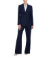 ფოტო #3 პროდუქტის Women's Pinstripe Belted Blazer