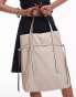 Topshop Tucker tote bag with strap detail in off white