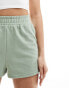 New Look jogger shorts in light green