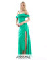 ASOS DESIGN Tall Exclusive cami cowl maxi dress with cold shoulder in green