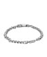 ფოტო #1 პროდუქტის Men's Red Lacquer and Stainless Steel Chain Bracelet