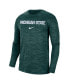 Фото #3 товара Men's Green Michigan State Spartans Team Velocity Performance Long Sleeve T-shirt