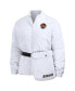 Women's White Cleveland Browns Packaway Full-Zip Puffer Jacket