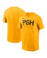 Фото #3 товара Men's Gold Pittsburgh Pirates 2023 City Connect Wordmark T-shirt