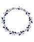 ფოტო #1 პროდუქტის Cubic Zirconia Tennis Bracelet with Sapphire, Cubic Zirconia Stones