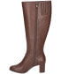 Фото #7 товара Women's Missy Plus Tall Wide Shafted Buckle Detail Boots