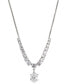 Фото #1 товара Eliot Danori silver-Tone Cubic Zirconia Statement Necklace, 15" + 3" Extender, Created for Macy's