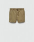 Men's Drawstring Detail Cotton Shorts