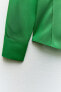 Фото #9 товара Рубашка облегающего кроя с декоративной строчкой ZARA