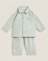 Фото #3 товара Kid’s striped flannel set of pyjamas