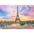 Фото #3 товара Детский развивающий пазл TREFL Prime Romantic Sunset Eiffel Tower 1000 Units puzzle