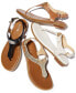 Women's MK Plate Flat Thong Sandals
