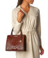 Small Caroline Melbourne Embossed Leather Satchel