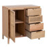 Фото #1 товара Мебель для прихожей BB Home Hall Table with Drawers HONEY 80 x 40 x 82 см Натуральное дерево Ротанг