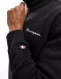 Champion half zip sweatshirt in black