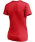 ფოტო #2 პროდუქტის Women's Red Washington Capitals Mascot in Bounds V-Neck T-shirt