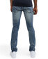 Фото #3 товара Men's Big and Tall Stitchworks Skinny Denim Jeans
