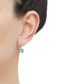 ფოტო #2 პროდუქტის Swiss Blue Topaz (3-5/8 ct. t.w.) & Diamond (1/10 ct. t.w.) Drop Earrings in 14K White Gold (Also in Pink Amethyst)