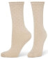 ფოტო #3 პროდუქტის Women's 3-Pk. Textured Dot Scalloped Crew Socks